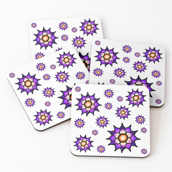 Item preview, Glowing Purple Flowers designed and sold by ShaeRaindrop.