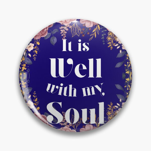 Item preview, It is Well with My Soul Beautiful Floral Bible Verse Christian Girl designed and sold by Ceramic Scripture.