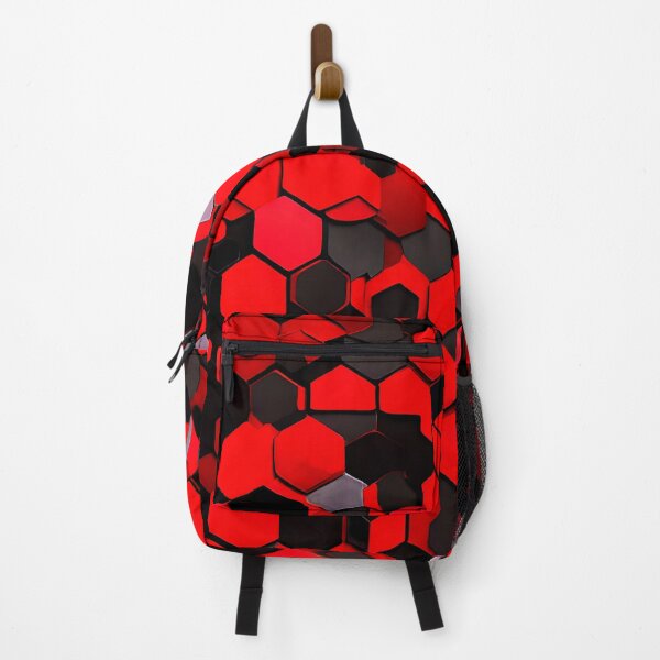 Item preview, Bold red and black hexagon pattern for a striking designed and sold by Tchoice.