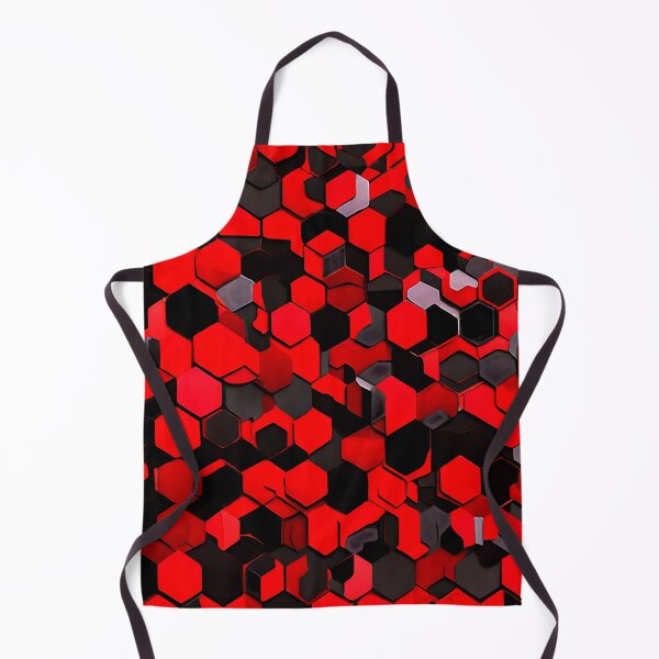 Item preview, Bold red and black hexagon pattern for a striking designed and sold by Tchoice.
