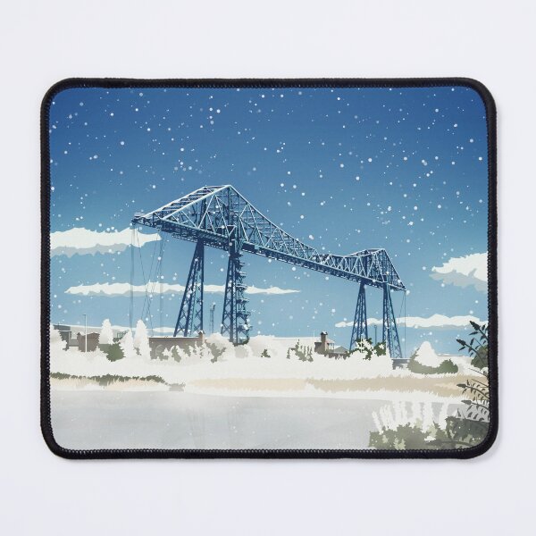 Item preview, Tees Transporter Bridge (snow) designed and sold by Richard O'Neill Art.
