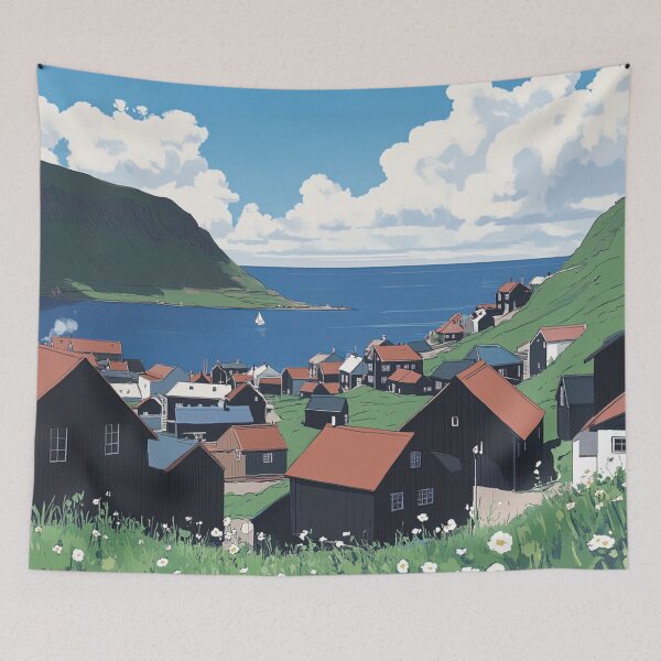 Item preview, Faroe Islands | Anime style designed and sold by ComicsFactory.