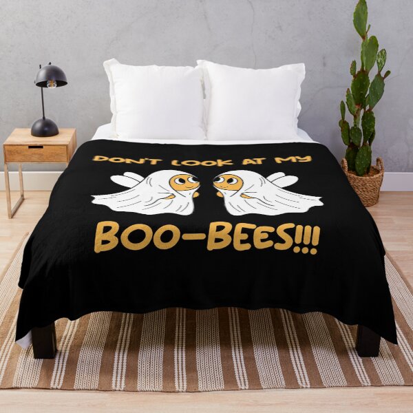 Item preview, Don't Look At My Boo-Bees Funny Halloween Ghosts designed and sold by RedCircleArt.