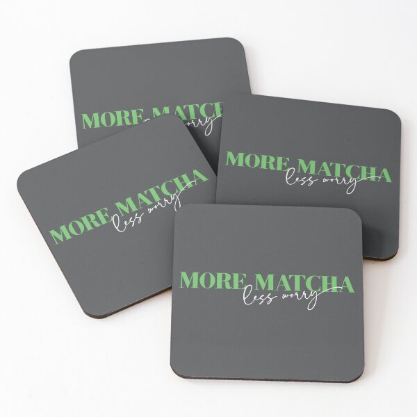 Item preview, More Matcha - Less Worry, Funny Matcha Green Tea Design designed and sold by emmjott.