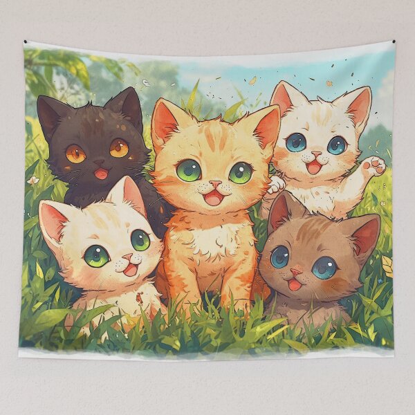 Item preview, Best Friends - 5 Little Kittens designed and sold by NaturePrints.