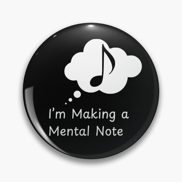 Item preview, Musician Humor Mental Note Funny Music Lover Notes Dad Joke Gift designed and sold by Ceramic Scripture.