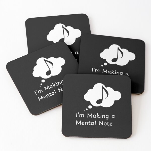 Item preview, Musician Humor Mental Note Funny Music Lover Notes Dad Joke Gift designed and sold by Ceramic Scripture.