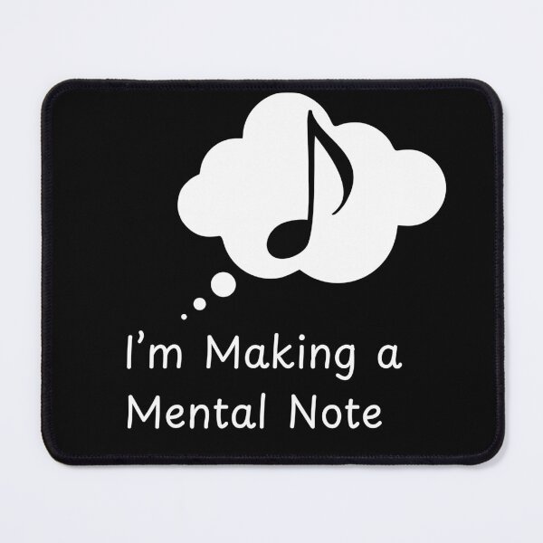 Item preview, Musician Humor Mental Note Funny Music Lover Notes Dad Joke Gift designed and sold by Ceramic Scripture.