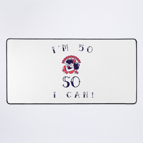 Item preview, I'm 50 So I Can! The perfect gift for any strong woman turning 50! Red fan apparel designed and sold by DoodlesDesign.