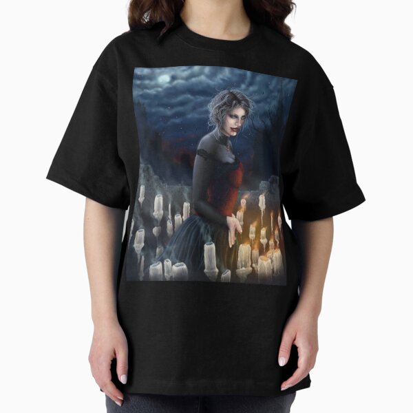 Item preview, Extinguished - A Vampire Walking Through Candles in Moonlight designed and sold by Tiffany Toland-Scott.