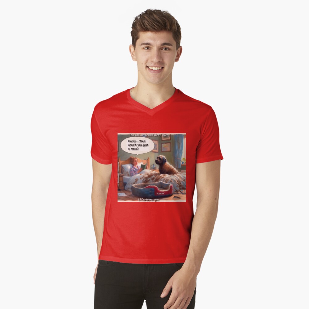 Item preview, V-Neck T-Shirt designed and sold by ltcartoons.