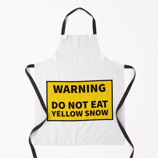 Item preview, Funny Snow Winter Humor, Warning Do Not Eat Yellow Snow designed and sold by Sunserize Designs.