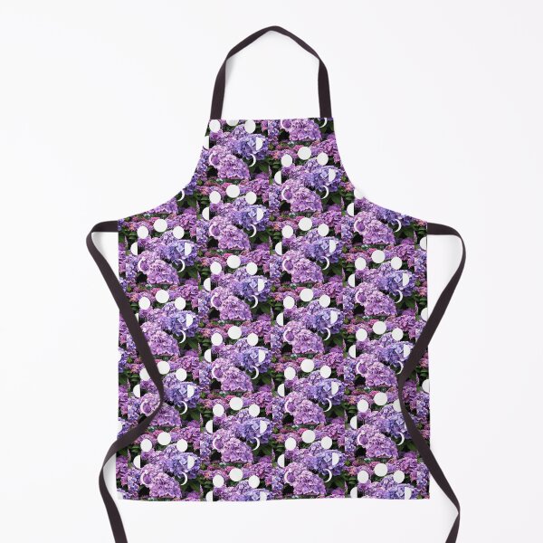 Item preview, Purple and Blue Hydrangeas and Moon Phase designed and sold by WildWoodlandWitch.