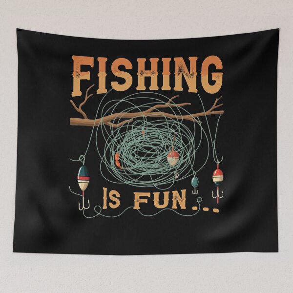 Item preview, Fishing Is Fun designed and sold by studiopekepeke.