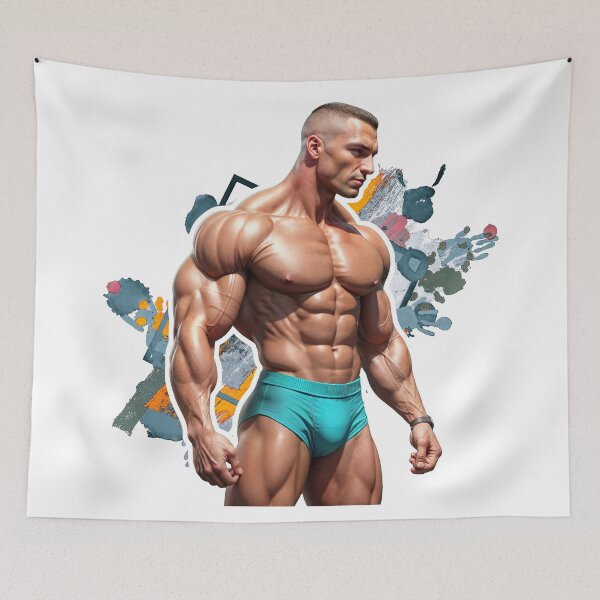Item preview, New Series: Bodybuilder Sticker #46 designed and sold by ForeverPrintsOK.
