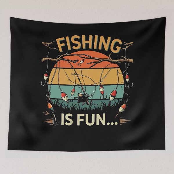Item preview, Fishing Is Fun designed and sold by studiopekepeke.