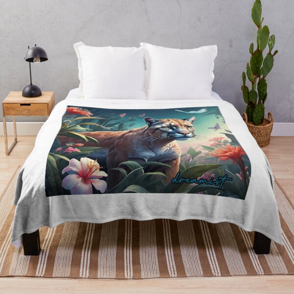 Item preview, Puma in The flowers designed and sold by DreamistStore.
