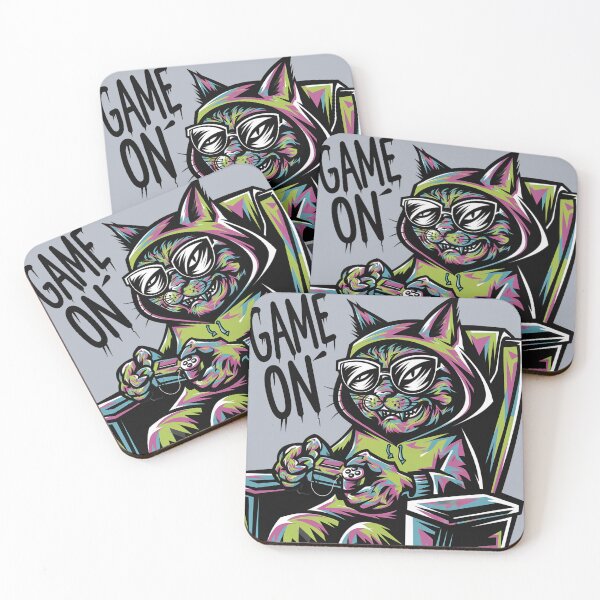 Item preview, Funny Evil Cat Gamer Game On Graffiti designed and sold by Nature's Fancy.