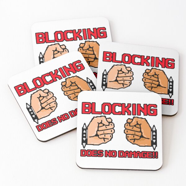 Item preview, BLOCKING DOES NO DAMAGE!! designed and sold by SuperstyleTees.
