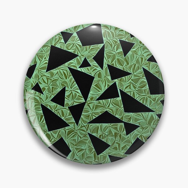 Artikelvorschau, Shattered Prism Green – Ein fragmentiertes geometrisches Muster, das scharfe Winkel und lebendige Texturen kombiniert. entworfen und verkauft von Atmosferica.