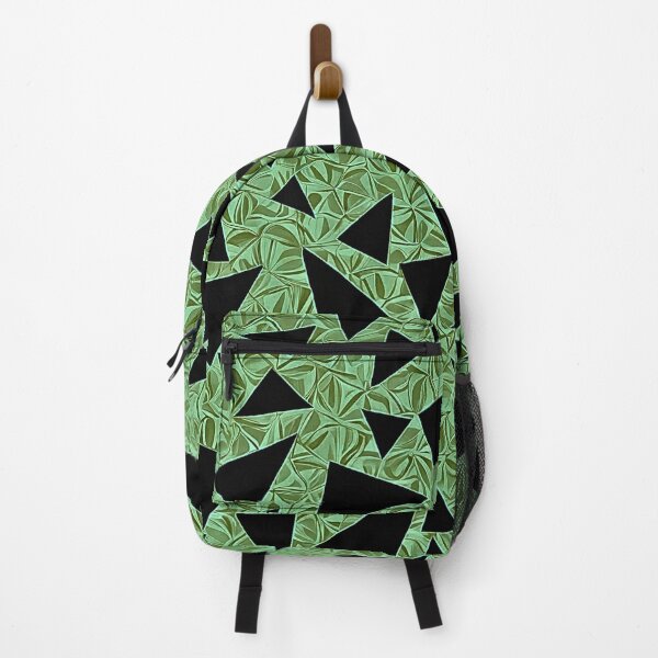 Item preview, Shattered Prism green - A fragmented geometric pattern combining sharp angles and vivid textures. designed and sold by Atmosferica.