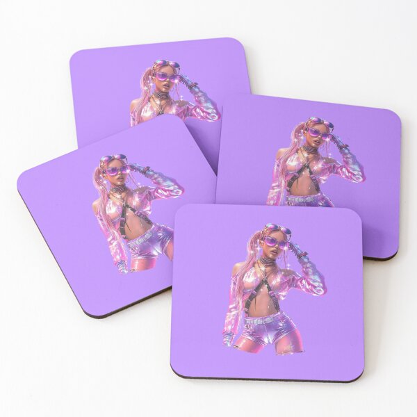 Item preview, Realistic cyber girl in pink with glasses  designed and sold by pinkuardesign.