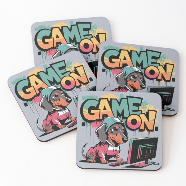 Item preview, Funny Dachshund Dog Gamer Game On Graffiti designed and sold by Nature's Fancy.