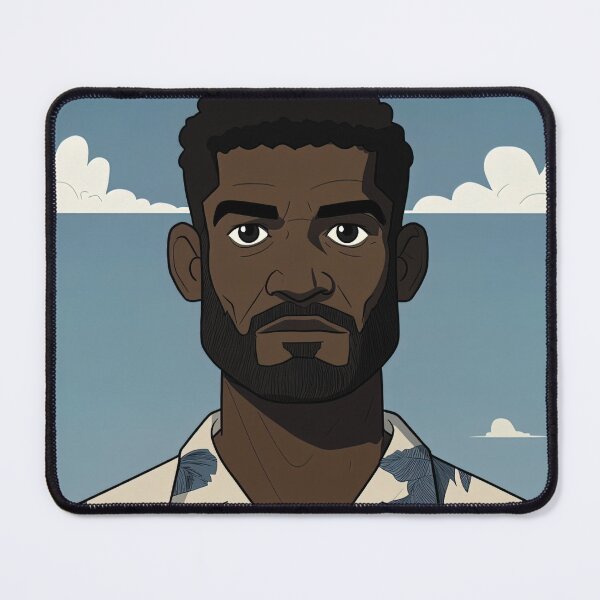 Item preview, Fijian man, portrait | Anime style designed and sold by ComicsFactory.