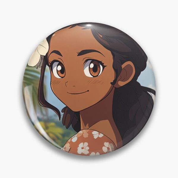 Item preview, Fijian woman, portrait | Anime style designed and sold by ComicsFactory.