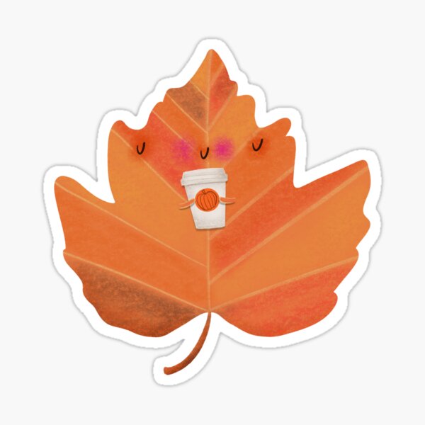 Item preview, Autumn Leaf Cute Fall Halloween Thanksgiving Decor designed and sold by poket.piktures.