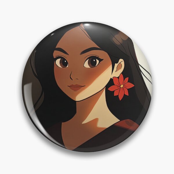 Item preview, Filipina woman, portrait | Anime style designed and sold by ComicsFactory.
