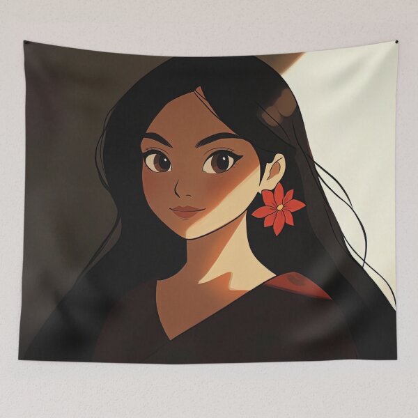 Item preview, Filipina woman, portrait | Anime style designed and sold by ComicsFactory.