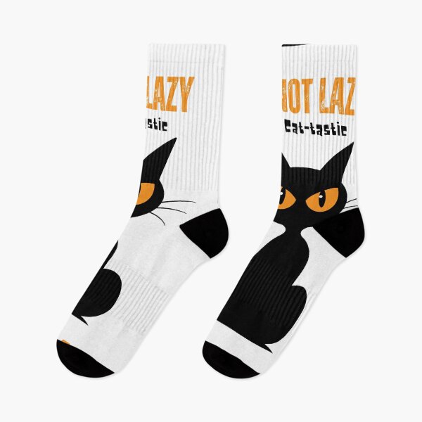Item preview, "I’m Not Lazy, I’m Cat-tastic" Cat Lover Fun & Relaxed Design designed and sold by QuirkieCrafts.