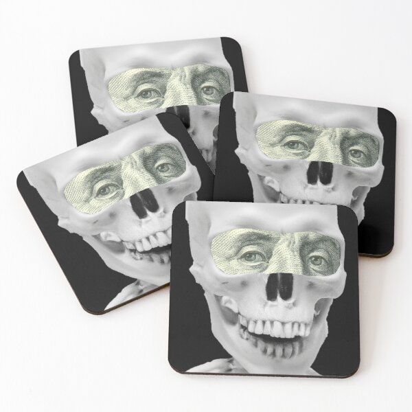 Item preview, Greedy Joe Dollar Eyes Money Skull designed and sold by OnPointOutfits.