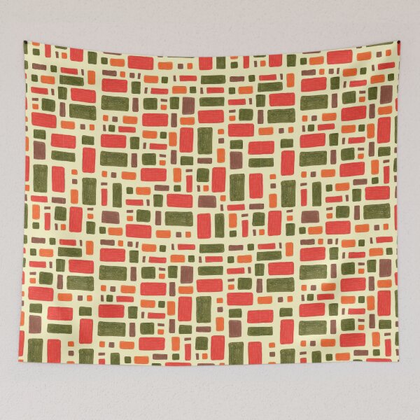 Item preview, Colored Pencil Squared Pattern 70's designed and sold by Penado.