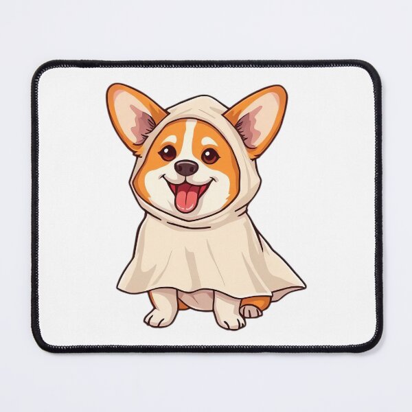Item preview, Spooky Corgi in Ghost Costume for Halloween designed and sold by EpicPaws.
