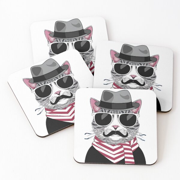 Item preview, Moustache Cat designed and sold by FusiTink.