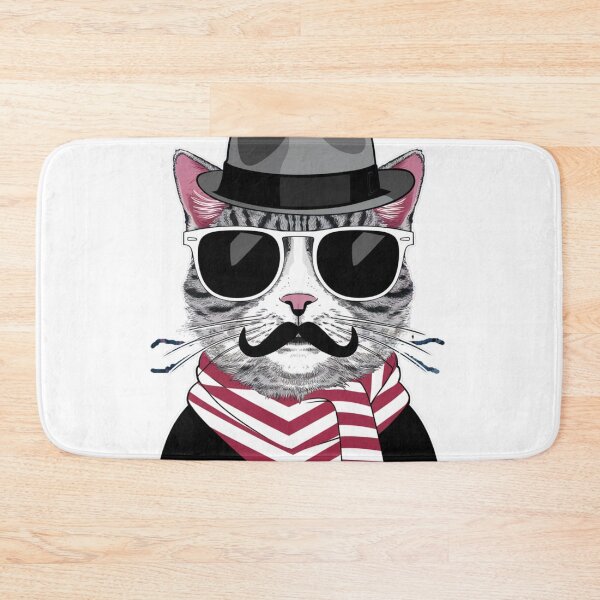 Item preview, Moustache Cat designed and sold by FusiTink.