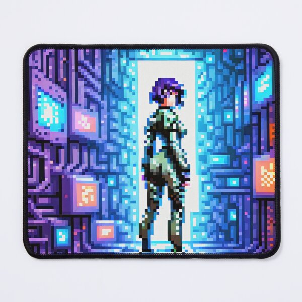 Item preview, Pixel Art Portrait Cyberpunk Girl Teleport, 16 Bit designed and sold by Smash-420.
