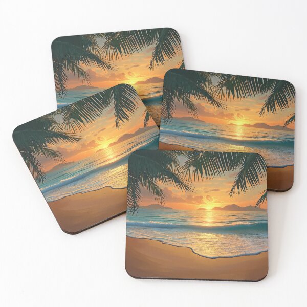 Item preview, Tropical Sunset by the Shore designed and sold by Suzana Djordjevic.