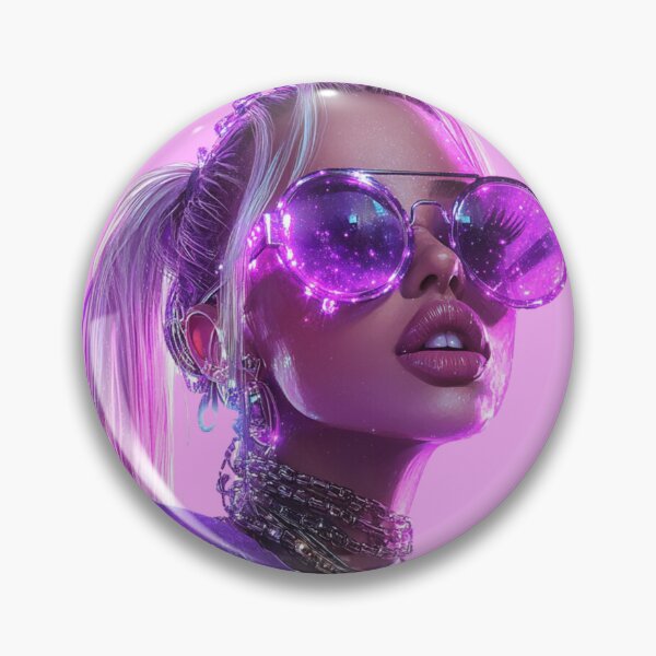 Item preview, Realistic cyber girl in pink ai illustration  designed and sold by pinkuardesign.