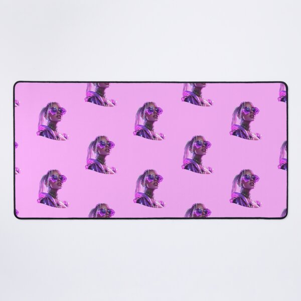 Item preview, Realistic cyber girl in pink ai illustration designed and sold by pinkuardesign.