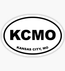KCMO Black and White Sticker