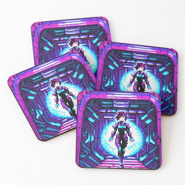 Item preview, Pixel Art Portrait Cyberpunk Girl, Teleport bubble, 16 Bit designed and sold by Smash-420.