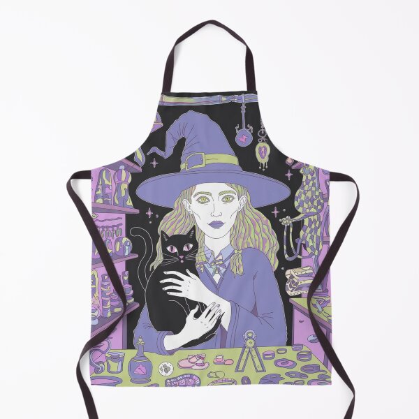 Item preview, Witch with Black Cat and Magical Potions designed and sold by XquisiteFashion.