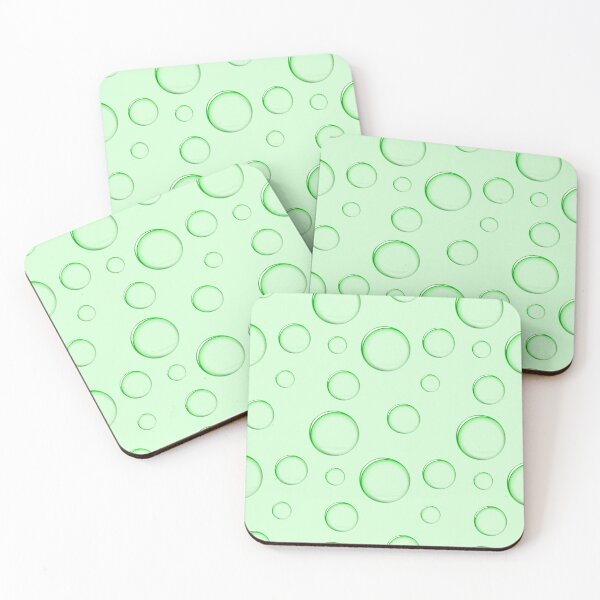 Item preview, Green Bubbles - Water Droplets designed and sold by dottiedigitals.