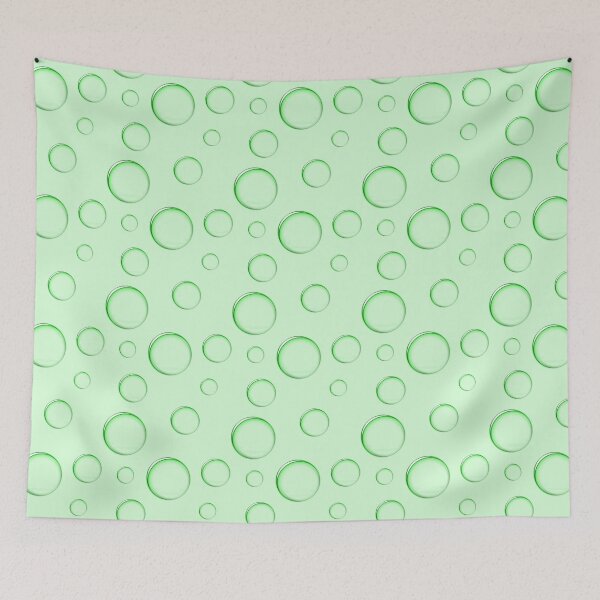 Item preview, Green Bubbles - Water Droplets designed and sold by dottiedigitals.