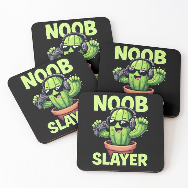 Item preview, Noob Slayer Cactus Gamer Funny Gaming Meme designed and sold by Hananiah Merch.