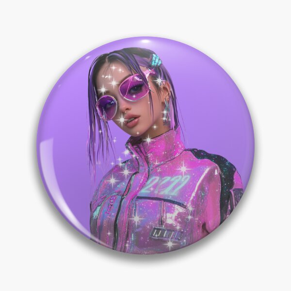 Item preview, Copy of Realistic cyber girl in pink with glasses  designed and sold by pinkuardesign.