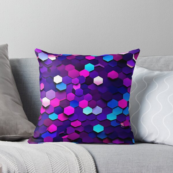 Item preview, Gradient hexagons transitioning from purple to blue for a vibrant designed and sold by Tchoice.